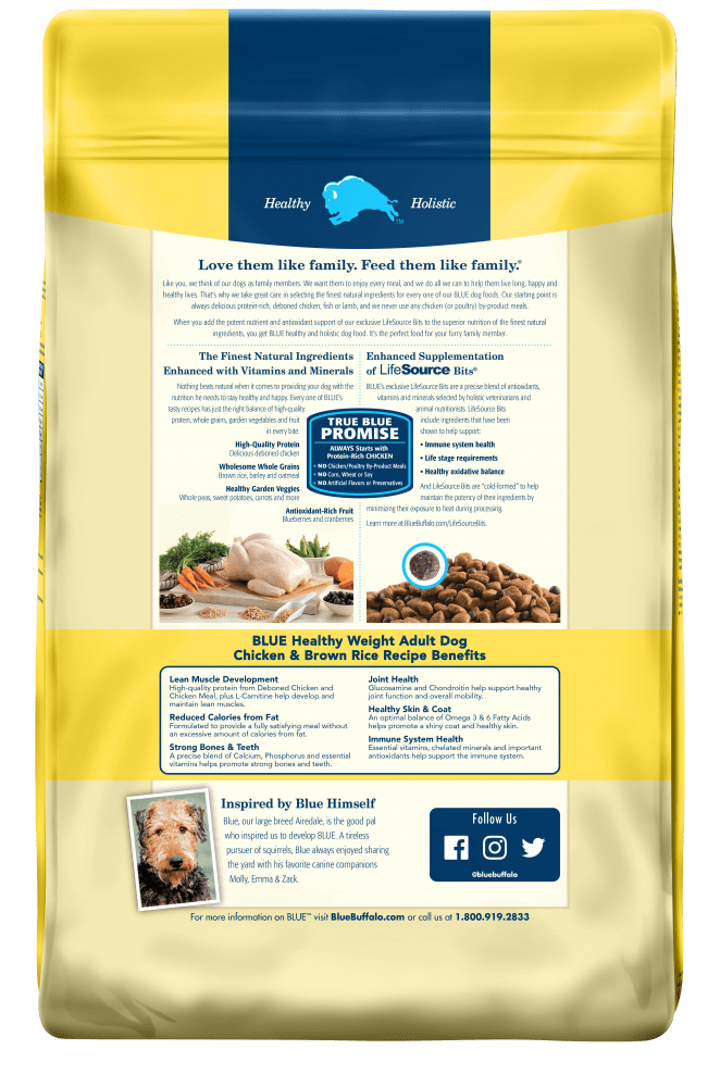 Blue Buffalo Life Protection Healthy Weight Natural Chicken & Brown Rice Recipe Adult Dry Dog Food