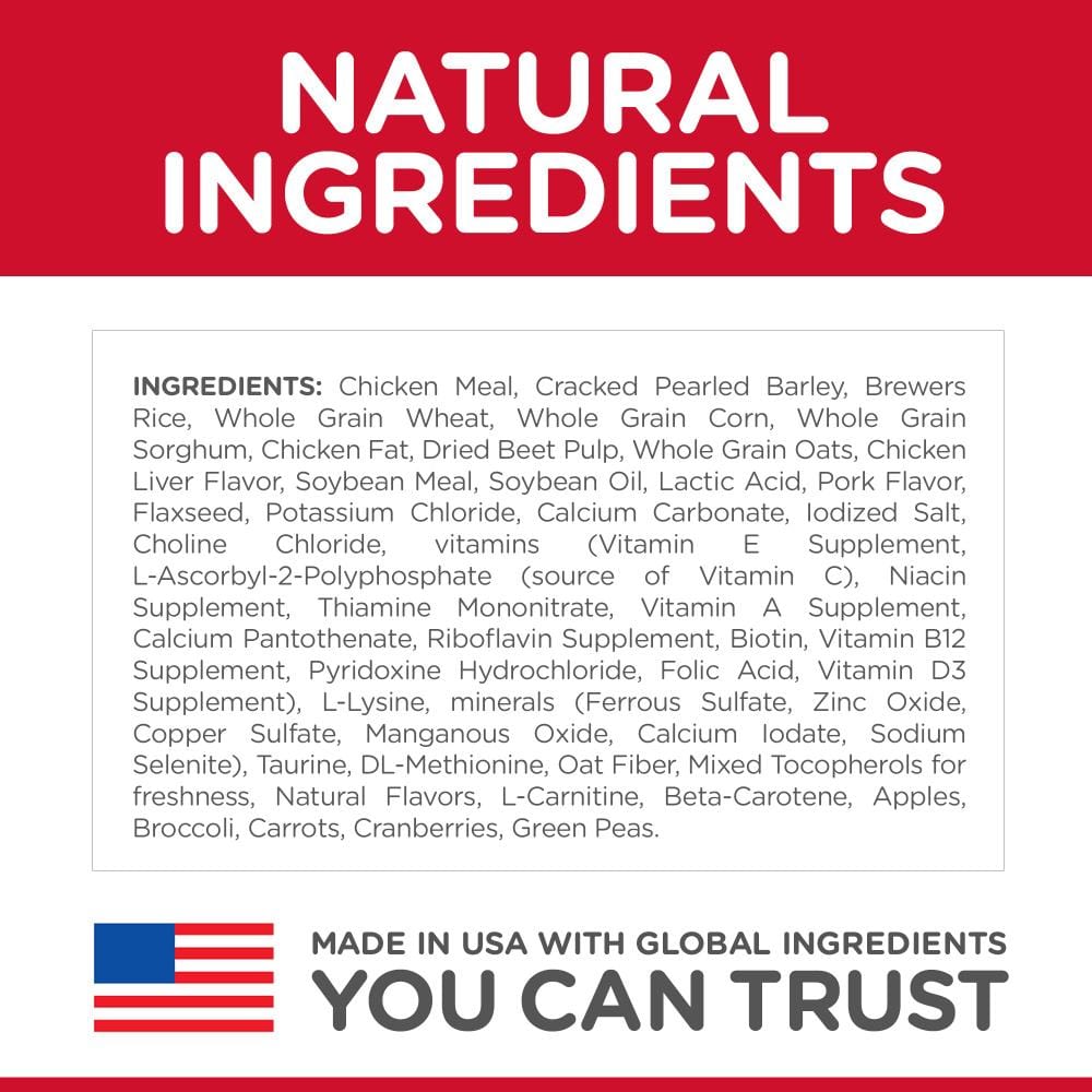 Hill's Science Diet Senior 7+ Small Bites Chicken Meal, Barley & Brown Rice Recipe Dry Dog Food