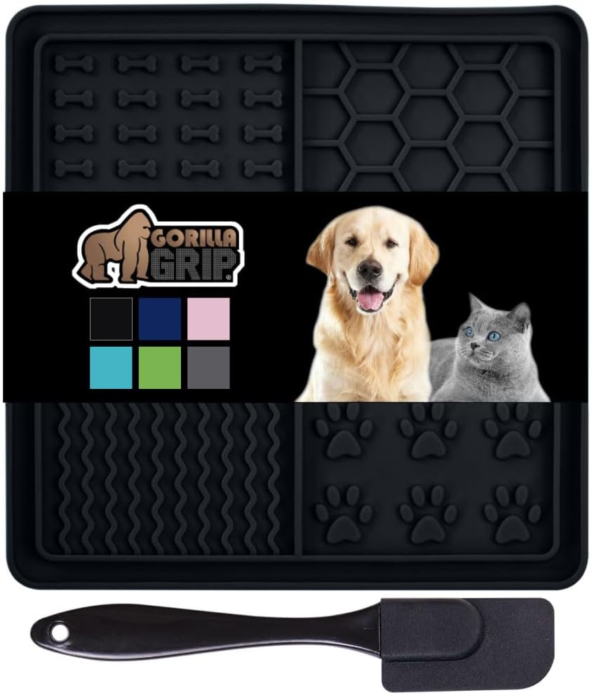 Four Quadrant Licking Mats with Suction Grip