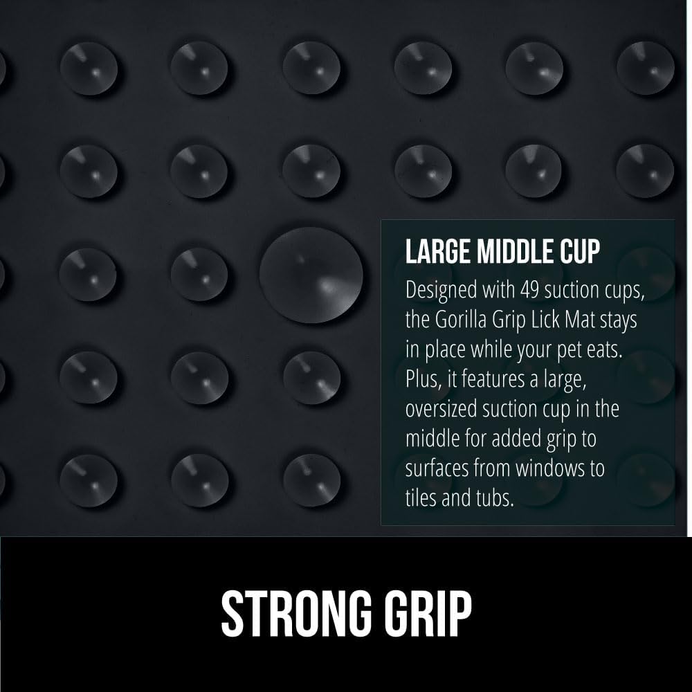 Four Quadrant Licking Mats with Suction Grip