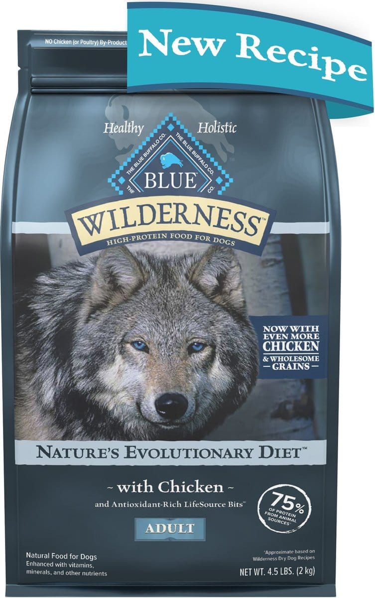 Blue Buffalo Wilderness Wholesome Grains Chicken Recipe Adult Dry Dog Food