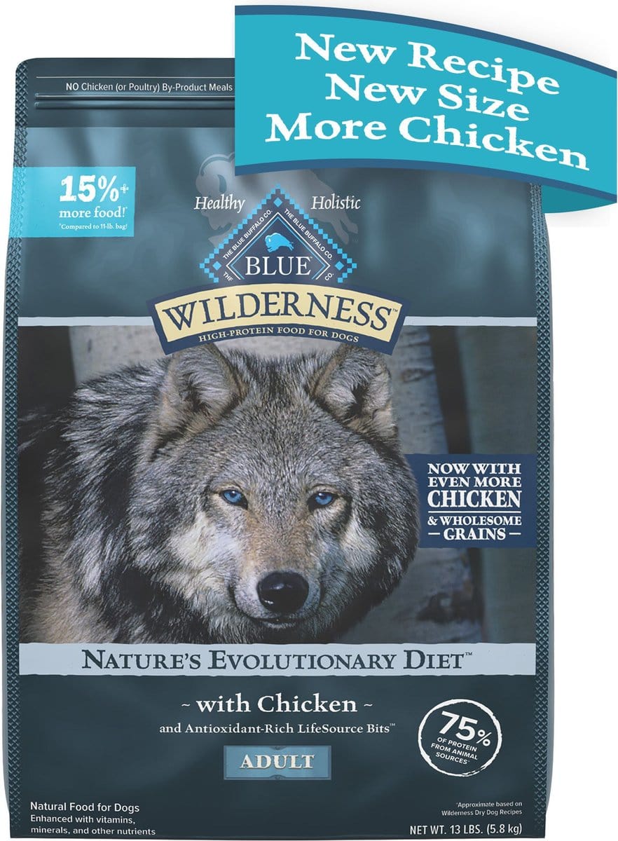 Blue Buffalo Wilderness Wholesome Grains Chicken Recipe Adult Dry Dog Food