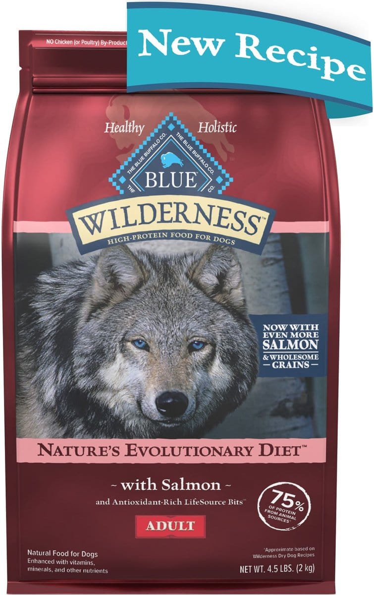 Blue Buffalo Wilderness Wholesome Grains Salmon Recipe Adult Dry Dog Food