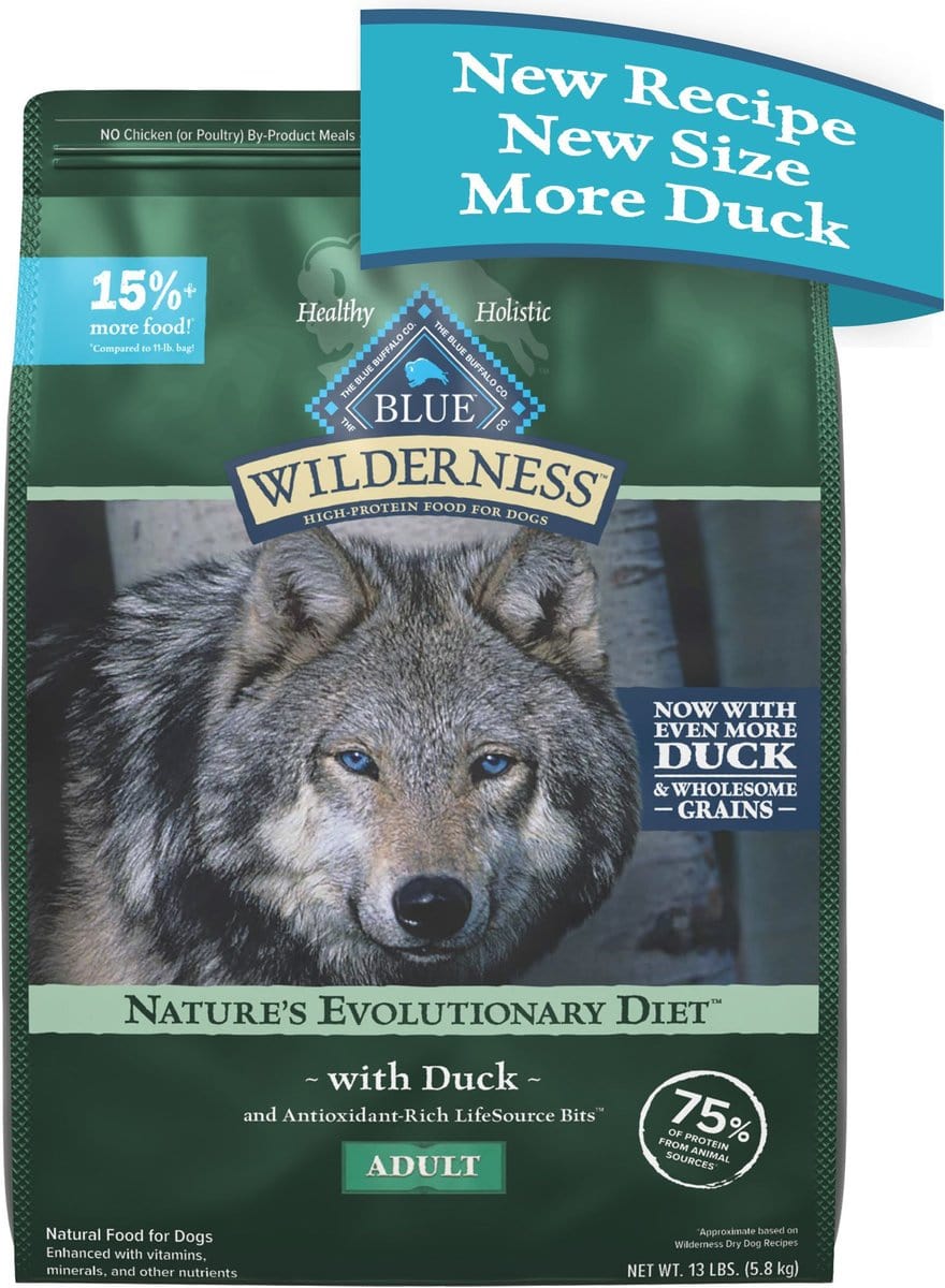 Blue Buffalo Wilderness Wholesome Grains Duck Recipe Adult Dry Dog Food