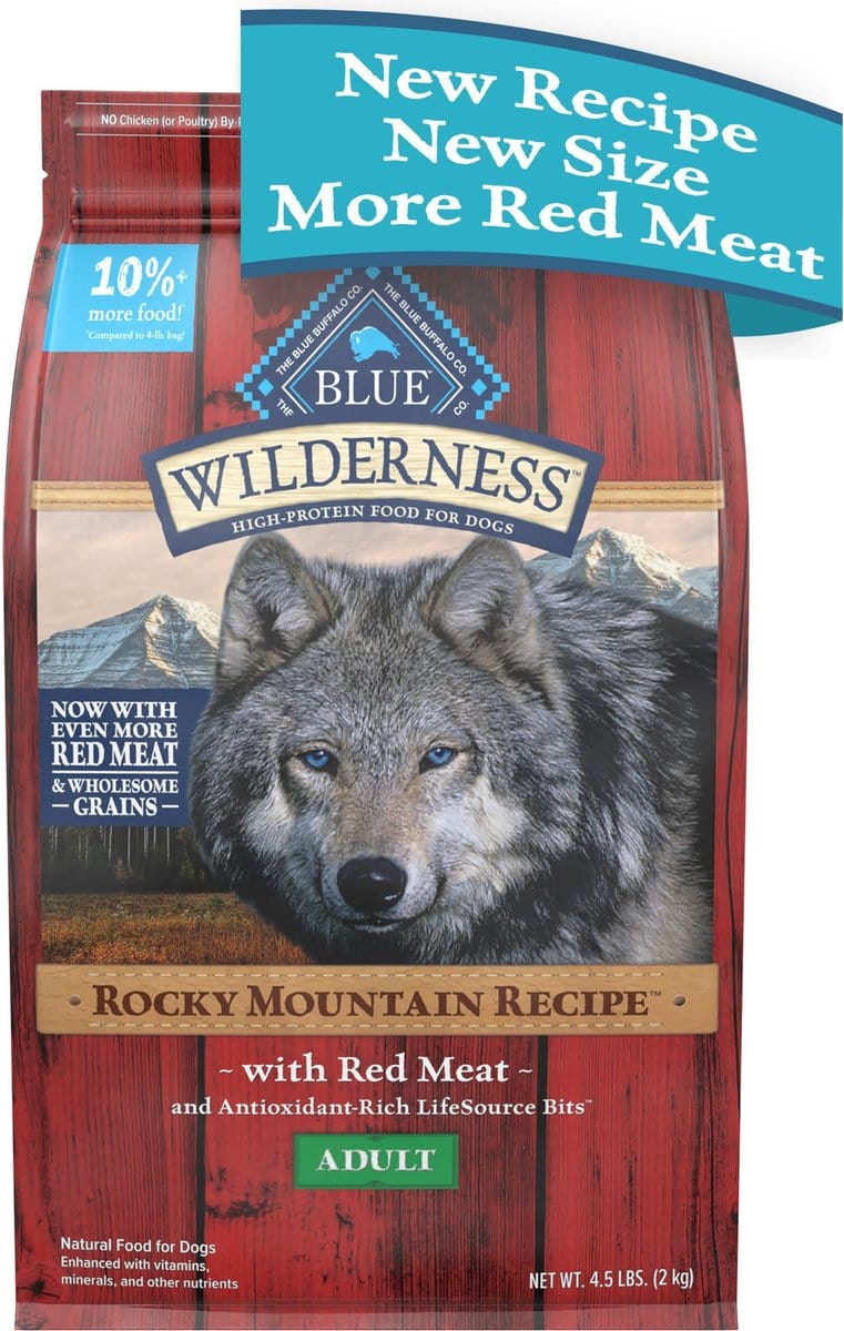 Blue Buffalo Wilderness Wholesome Grains Rocky Mountain Red Meat Recipe Adult Dry Dog Food