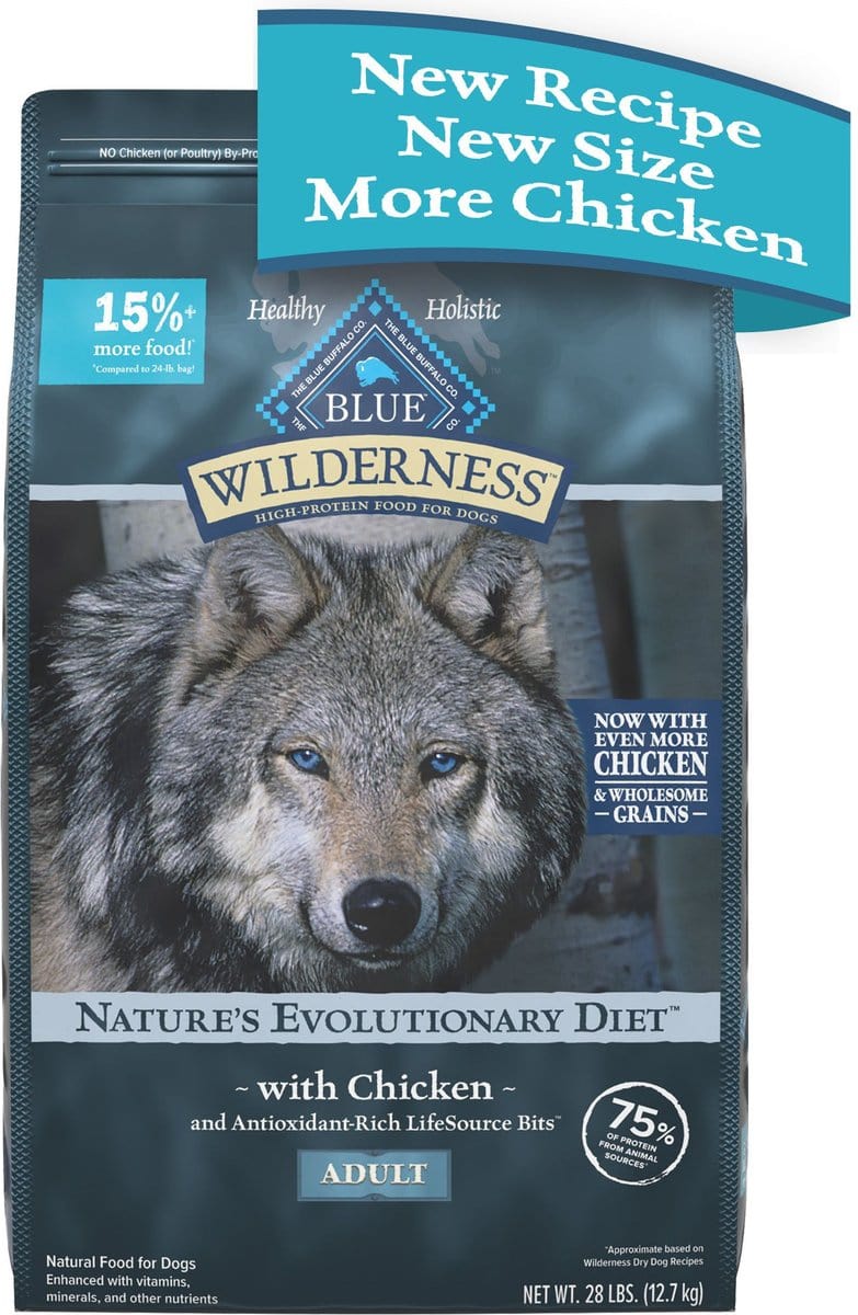 Blue Buffalo Wilderness Wholesome Grains Chicken Recipe Adult Dry Dog Food