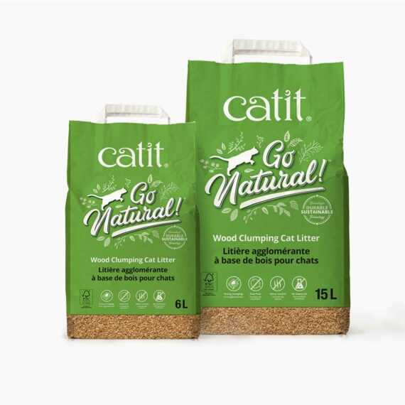 Catit Go Natural Wood Clumping Litter