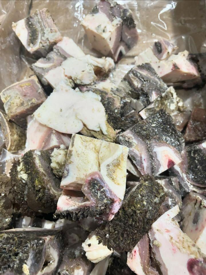 Cubed Green Tripe 3lbs - Totally Raw