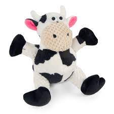 GoDog - Checkers Sitting Cow Dog Toy