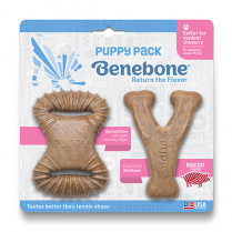 Benebone - Puppy Bacon 2-Pack Dog Chew